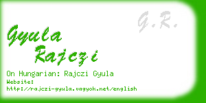 gyula rajczi business card